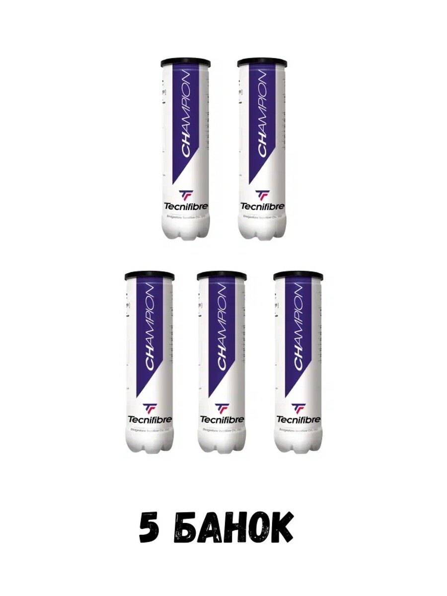 Tecnifibre Мяч теннисный, 20 шт базовый вариант стандартное исполнение