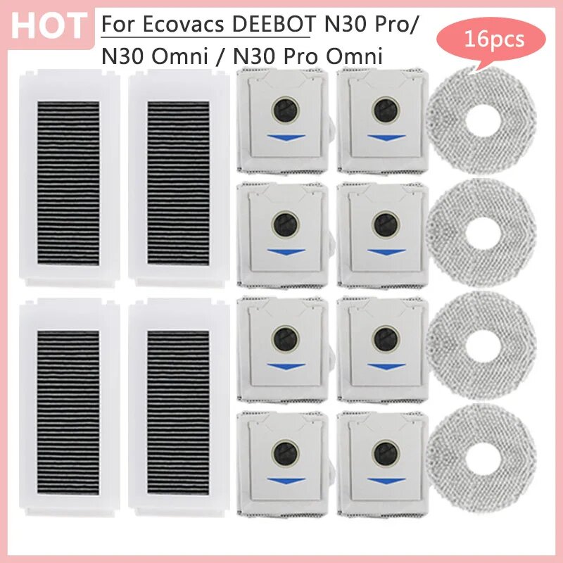Фильтры, щетки, мешки для ECOVACS DEEBOT N30 Pro Omni, Цвет: 17