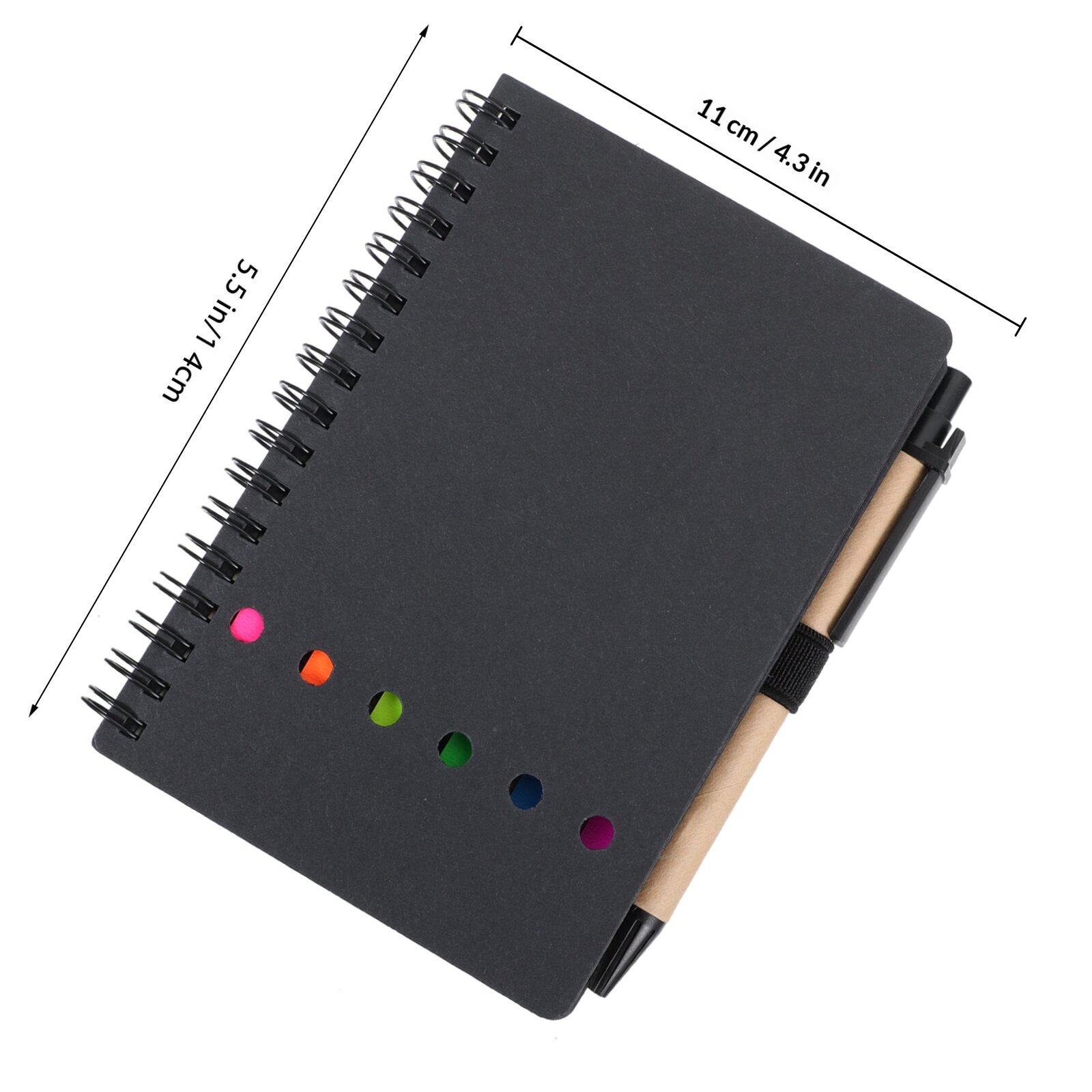 Тетрадь С Кольцевой Спиралью С Stickers 1 Шт Черный 14 1X11X1CM