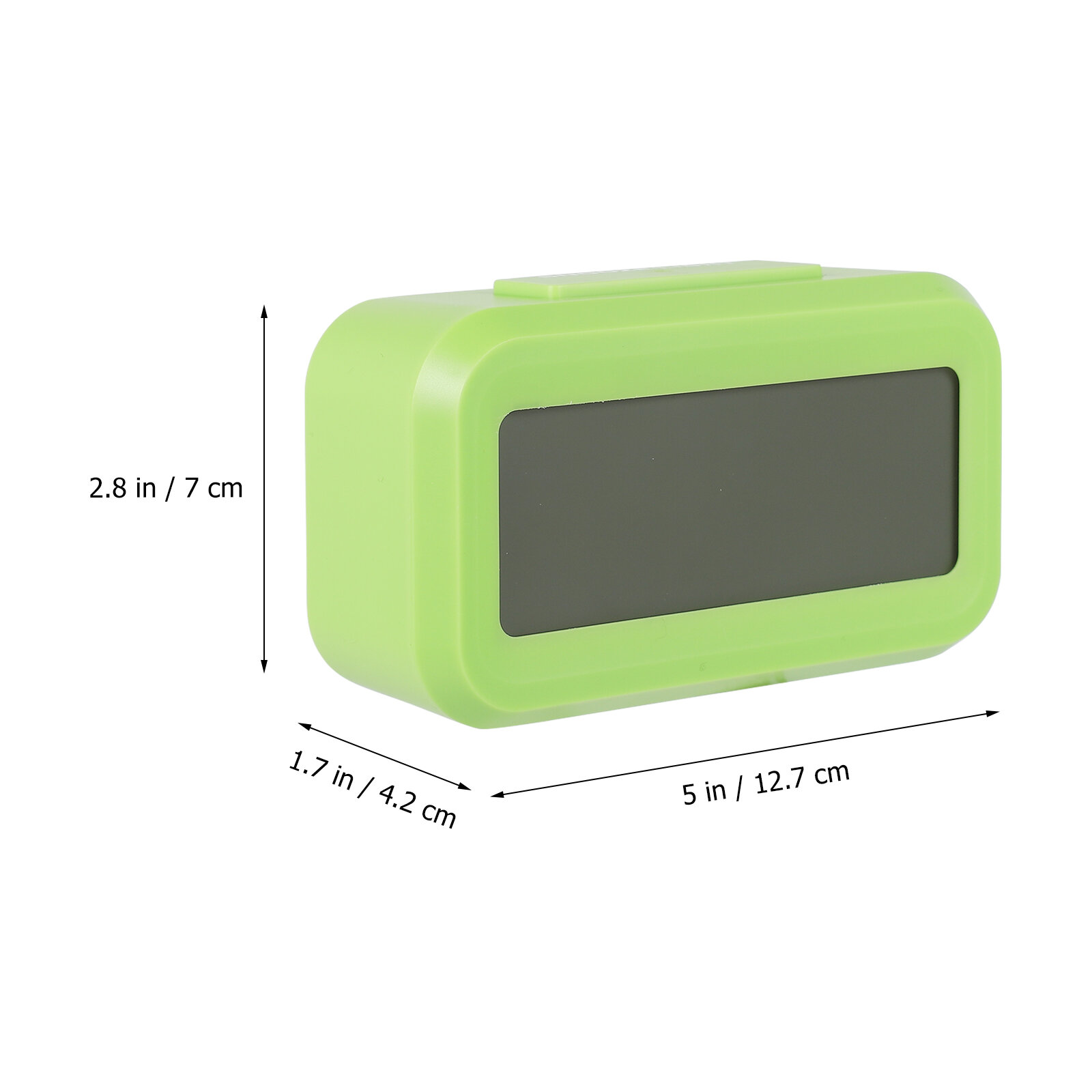 Цифровой Будильник С Чётким Отображением Даты Температуры 1 Шт Белый Цвет 12 7X7X4 2Cm