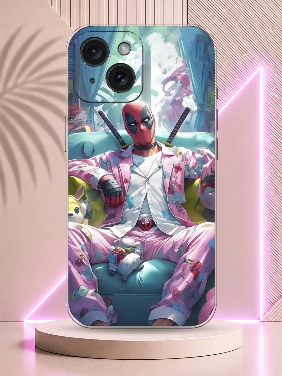 Чехол на iPhone 15 Дэдпул