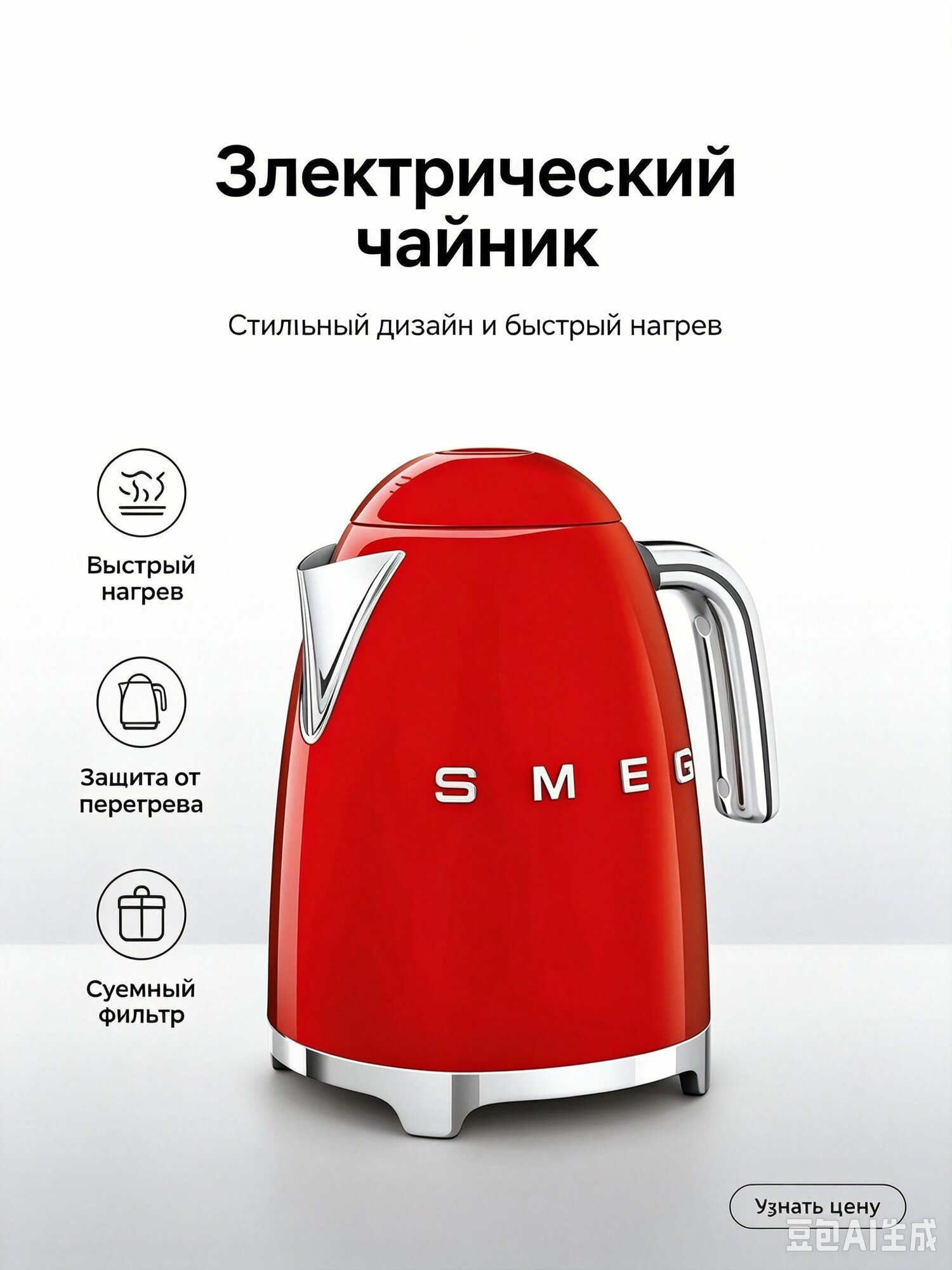 Электрический чайник 019eda11e10f769bb8ec02b3907a6b4b, красный
