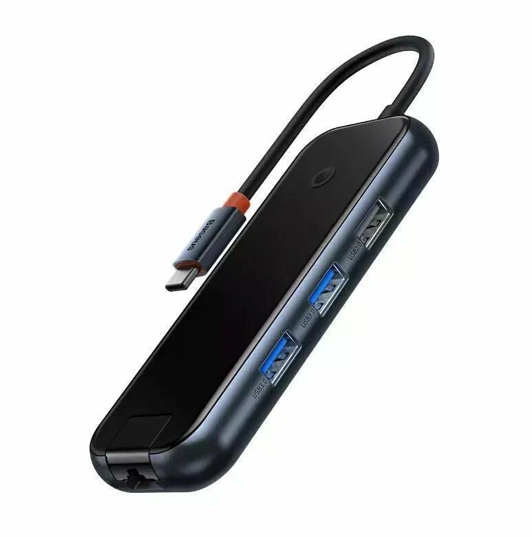 Док-станция для планшета Baseus Baseus AcmeJoy 6-Port Type-C WKJZ010313 / HDMI, 2x USB 3.0, USB 2.0, RJ45