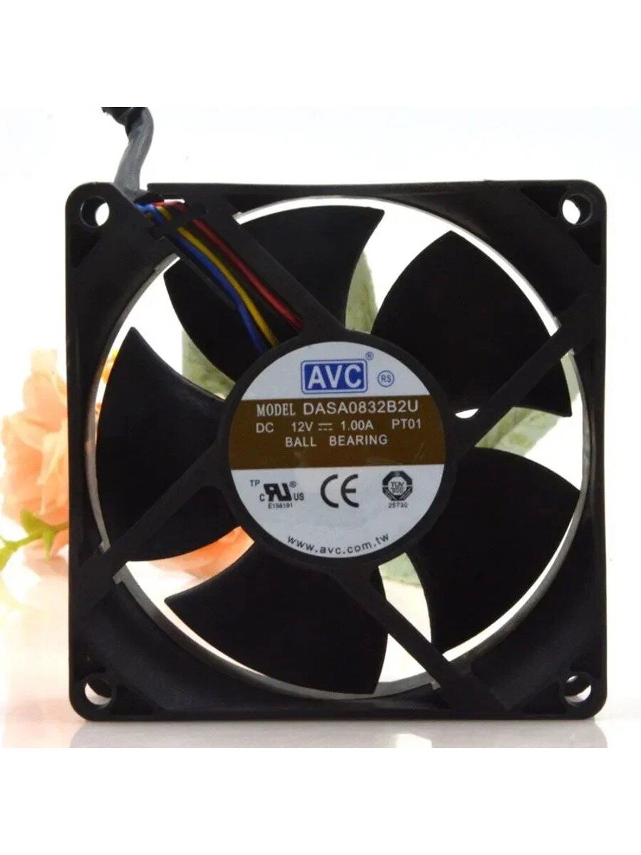 Охлаждающий вентилятор AVC DASA0832B2U 12V 1.00A 8032 4-проводный