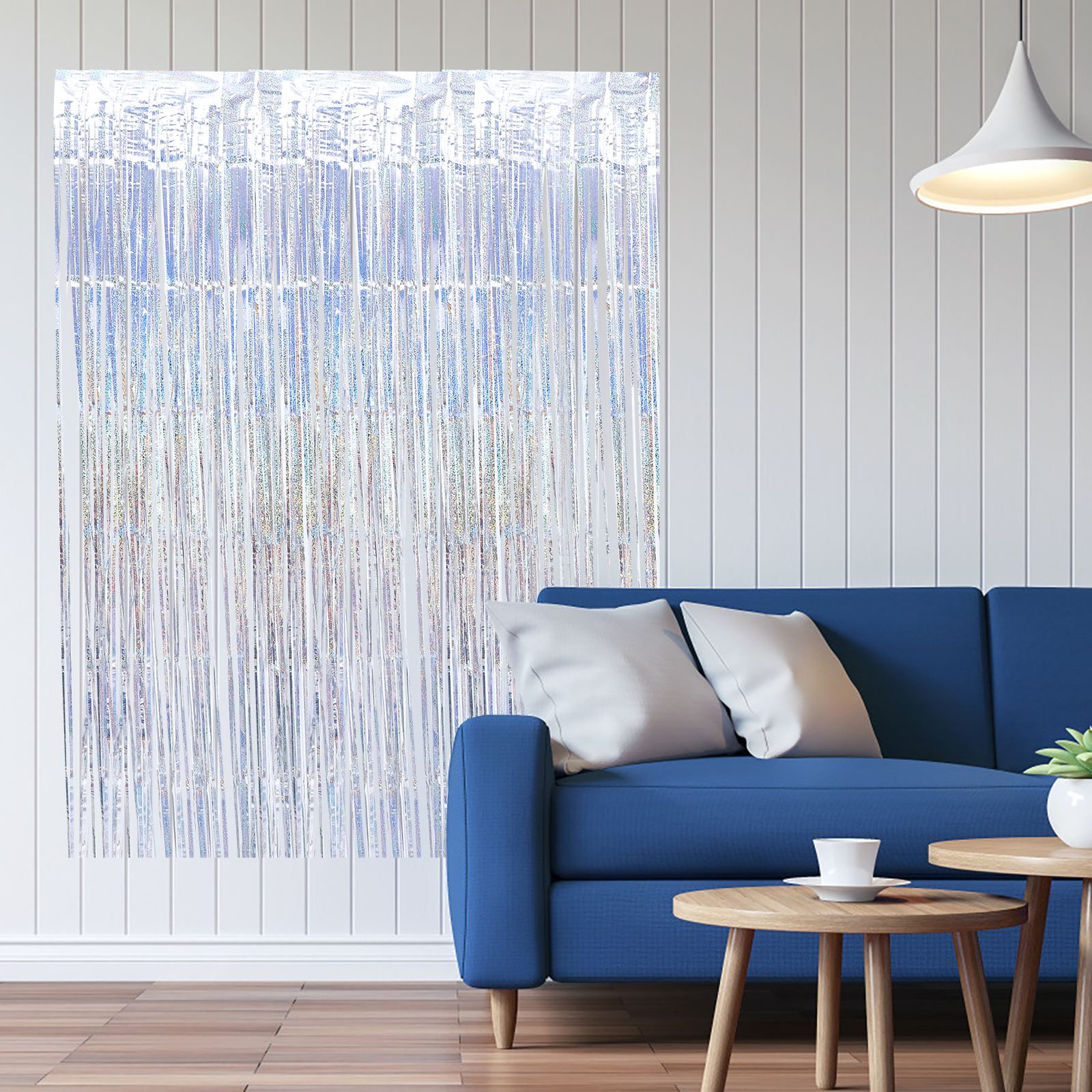 Сparkly Background Curtains Глянцевые Шторы С Тassel 1 Пcs Декор Для Праздника 245x100cm