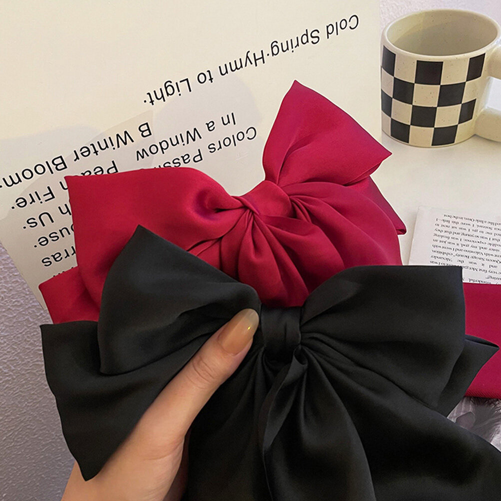 2 Пcs Клипсы Для Волос С Бантом Женские Заколки Для Девочек Размер 41X21Cm