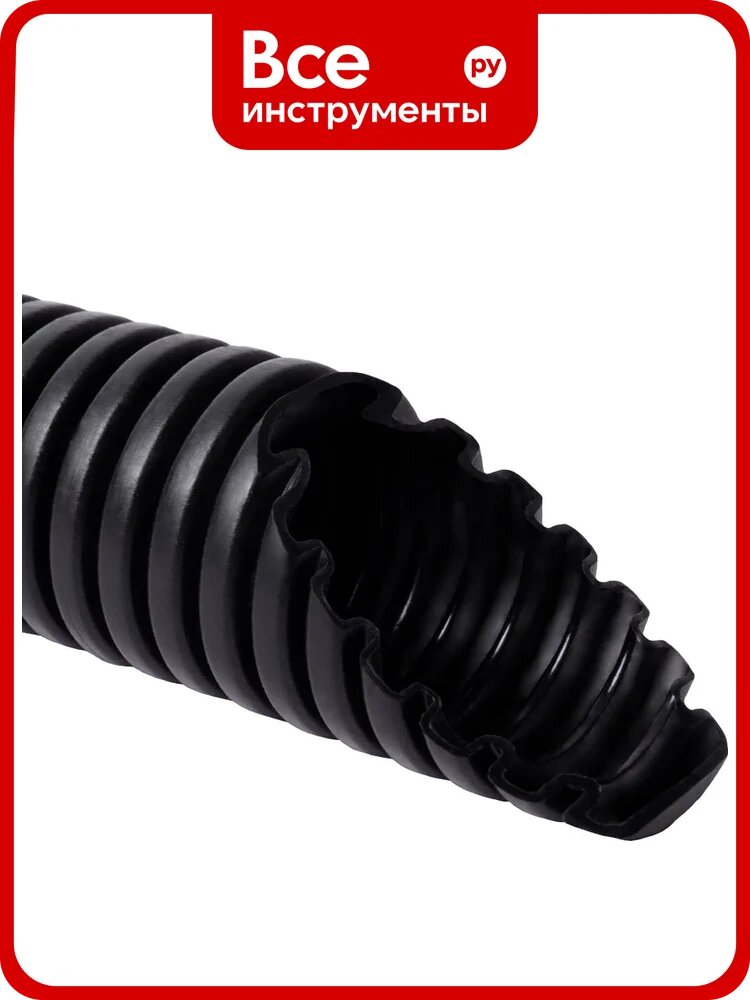 Труба гофрированная KOPOS LPE-1 ПНД лёгкая 350 N LSHF черная с/з d16 мм (F100D) LPE1-1216-F100D