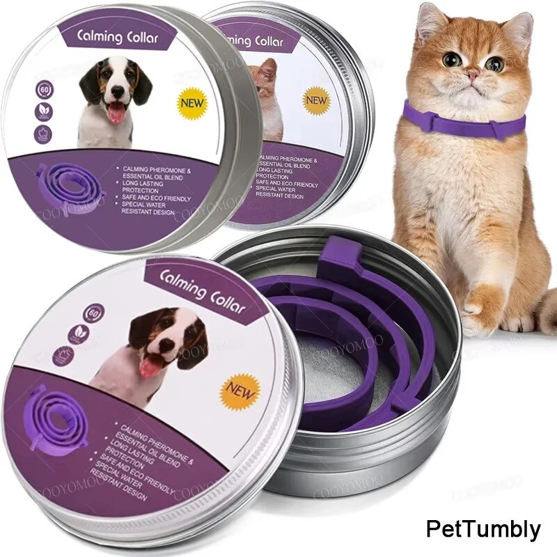Феромонный ошейник PetTumbly для собак и кошек Dog 62cm HZ-Purple