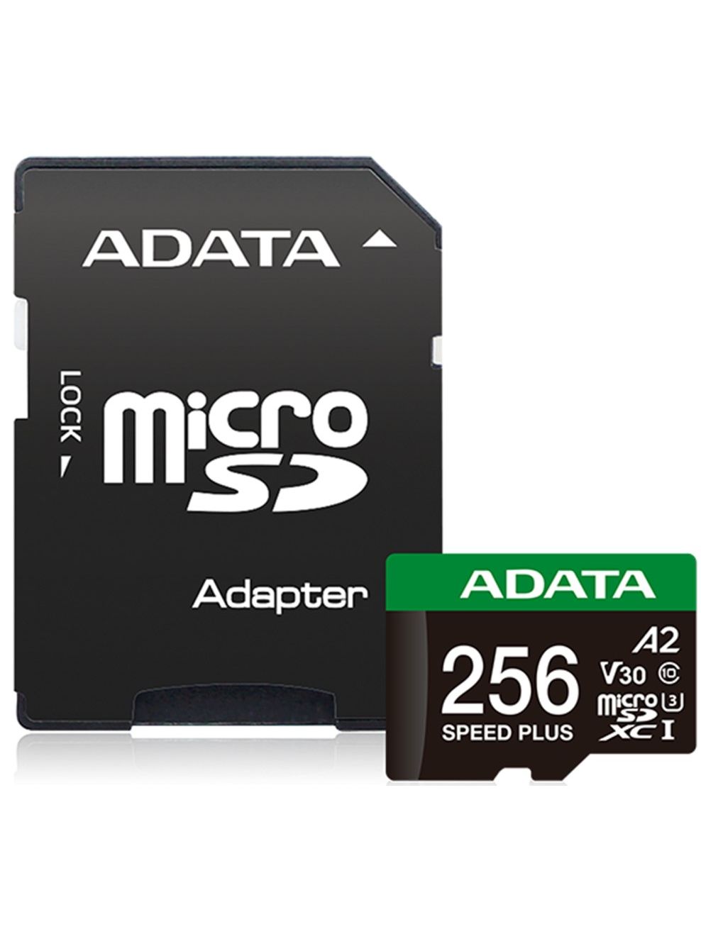 Карта памяти MicroSDXC 256GB ADATA UD256GUI3V30A2SP-RA1 Class 10 UHS-I U3 V30 A2 180/160 MB/s (SD адаптер)