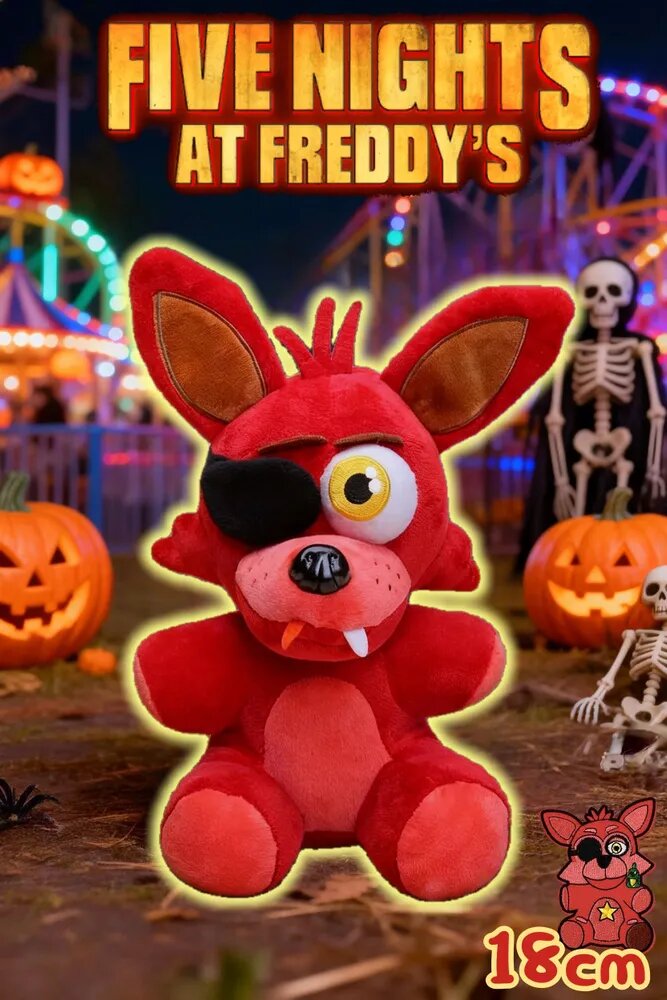 Плюшевая игрушка-медведь Фокси из Five Nights At Freddy's для детей