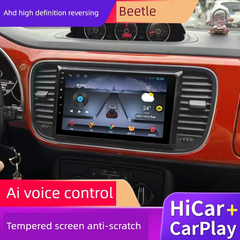 Volkswagen Beetle 2012-2018 4-ядерный экран с навигацией 1+16GB IPS стандарт без рамки