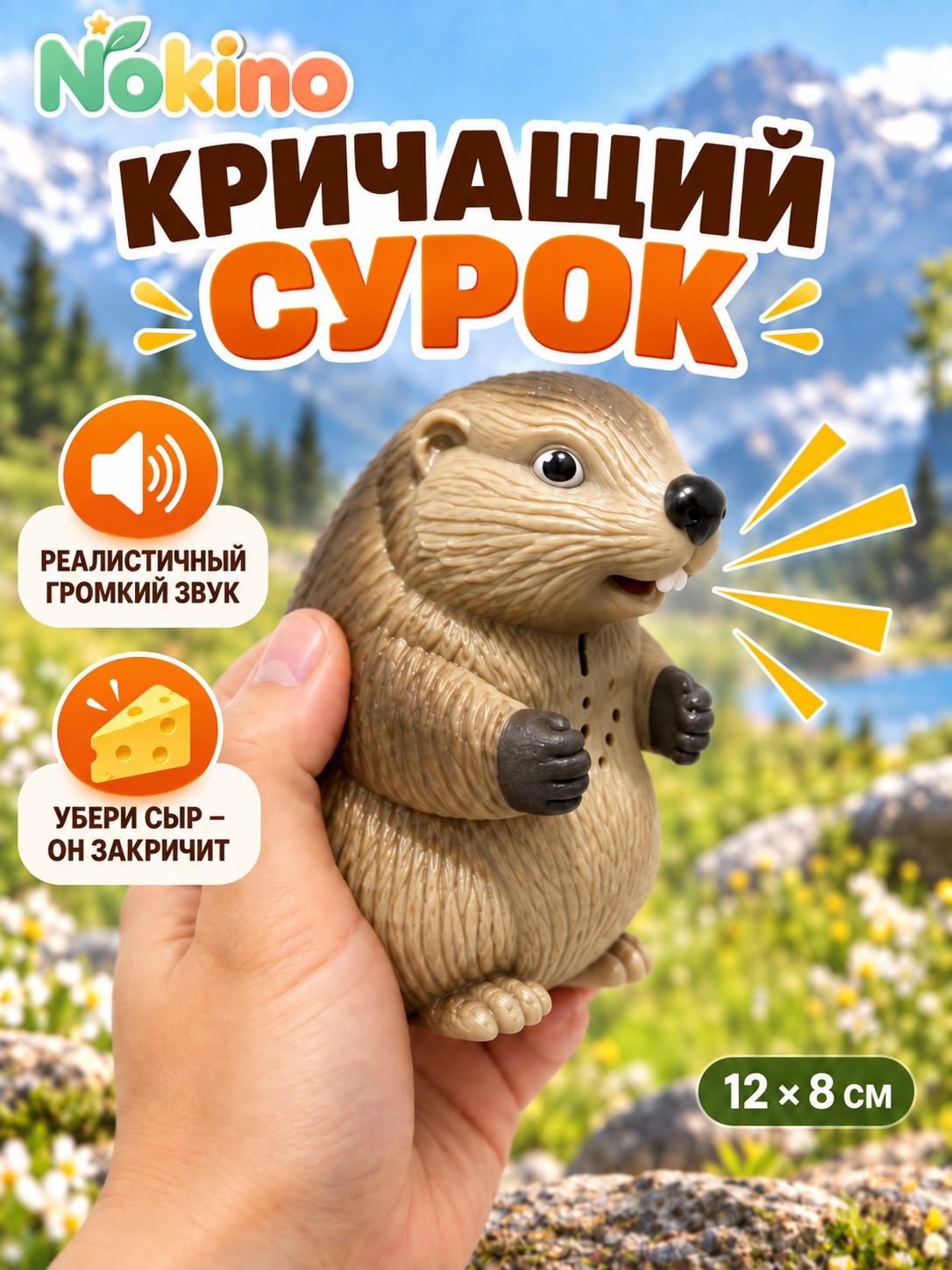 Игрушка, издающая звуки кричащего сурка