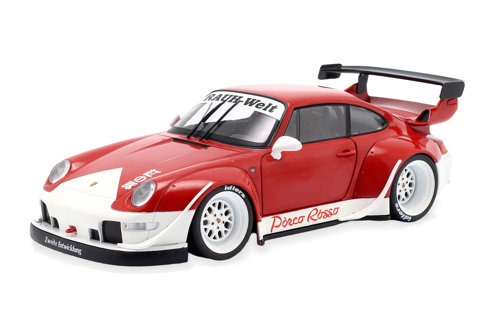 Модель коллекционная SOLIDO Porsche 911 (993) rwb rauh-welt porco rosso 2020 red white