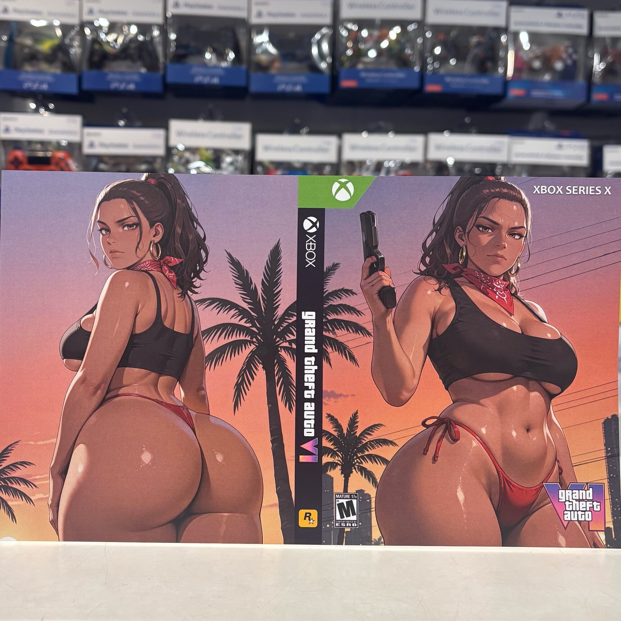 Игра "GTA 6 Xbox Series GTA VI" - Кастомная Обложка Для Диска