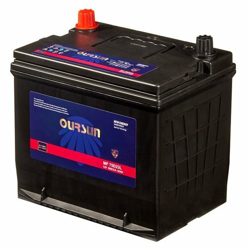 Аккумулятор oursun jis mf 75d23l OURSUN MF75D23L, 65 Ач