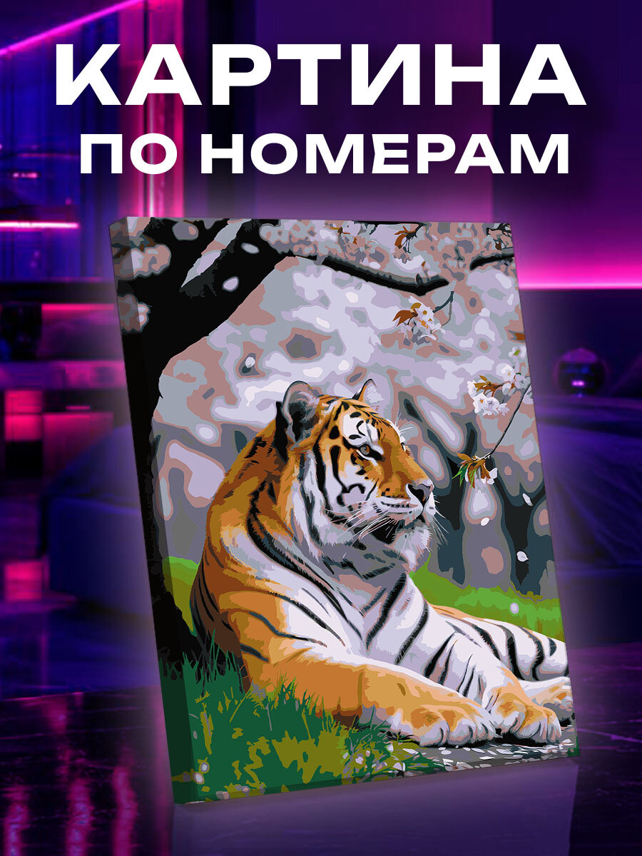 Картина по номерам Тигр