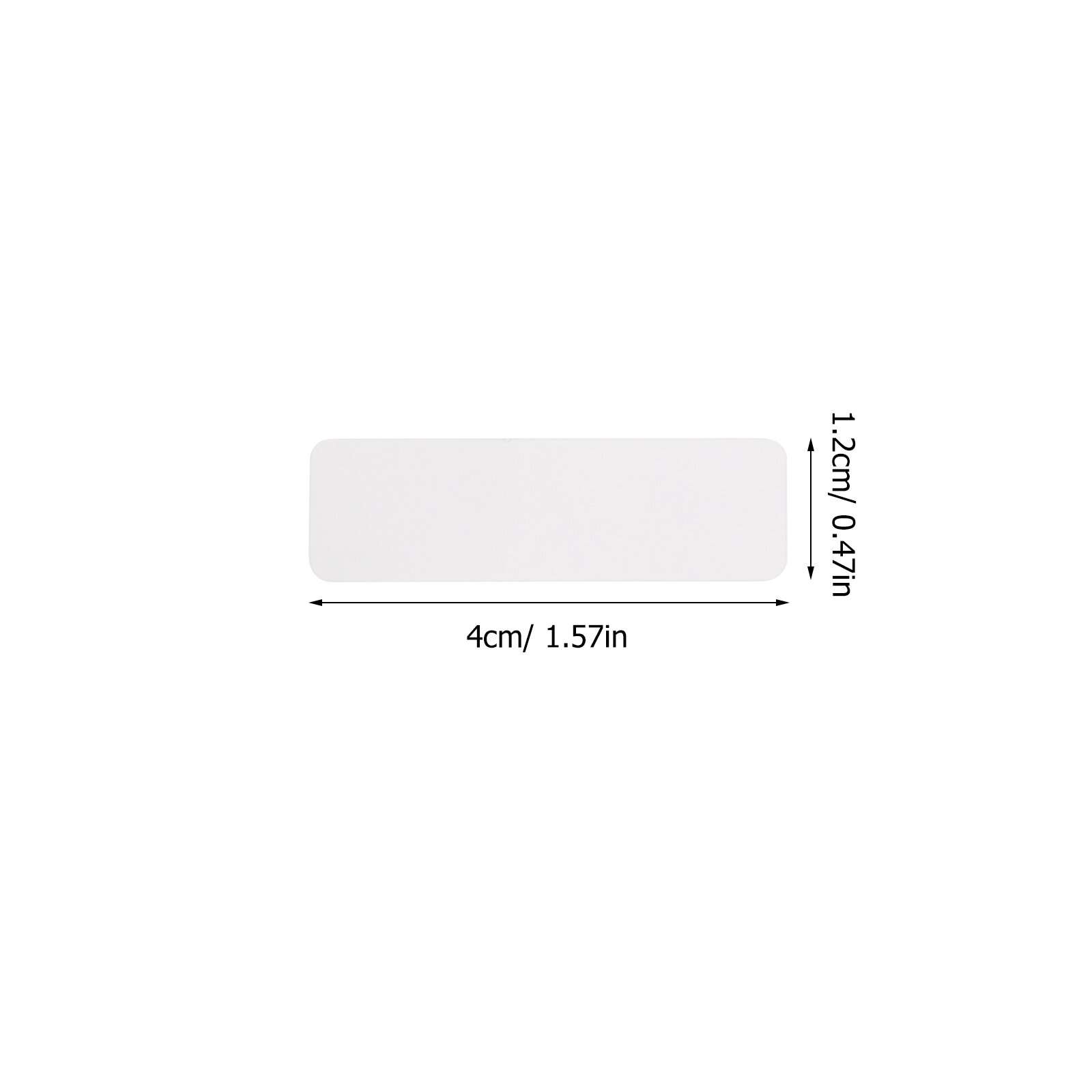 Этикетки Для Термопечати Белые Наклейки 4.00X1.20X0.10Cm Идеальны Для Отправок И Маркировки Товаров