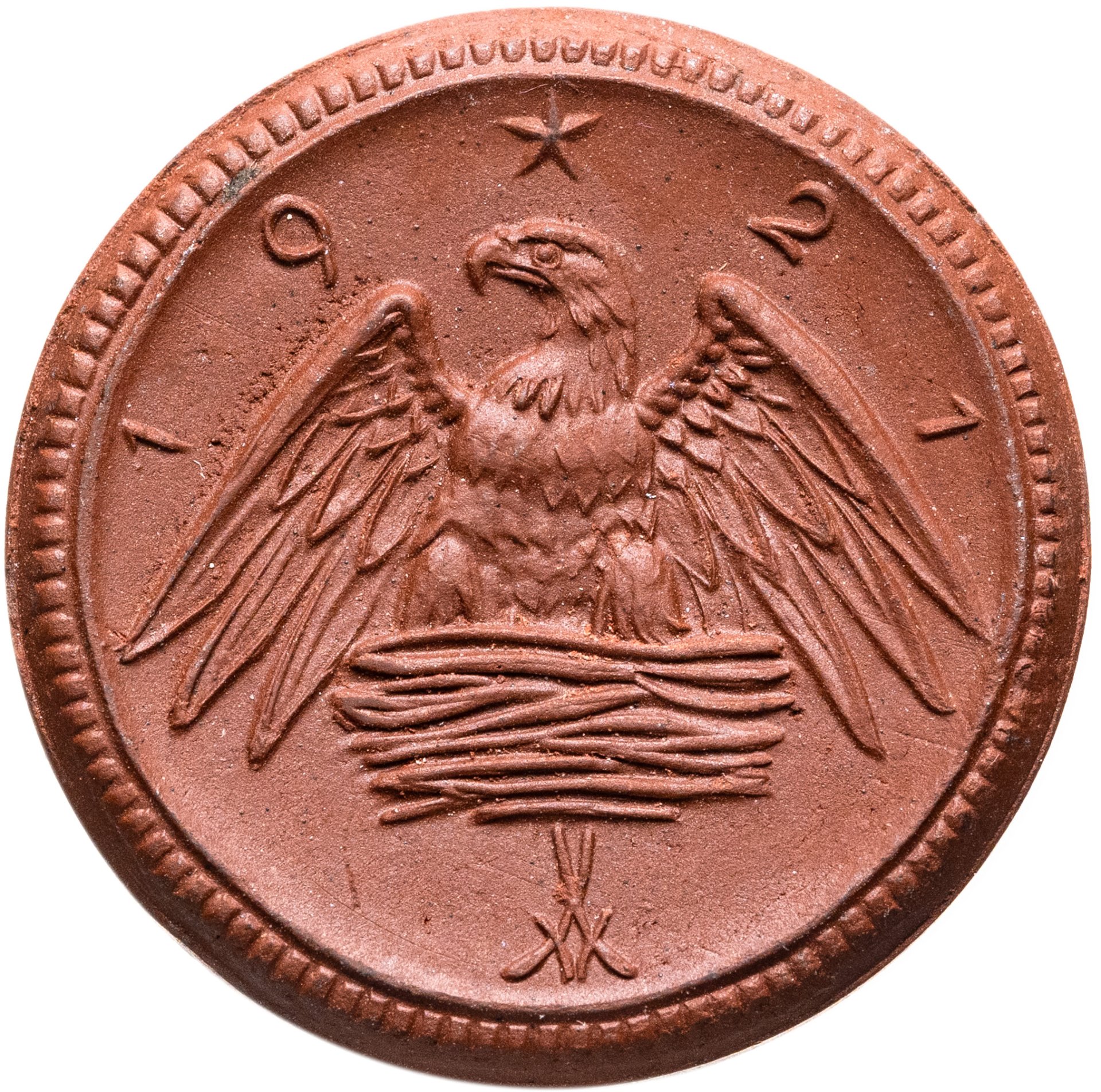 Германия "Саксония" 2 марки 1921 нотгельд, Фарфор, в сохранности UNC