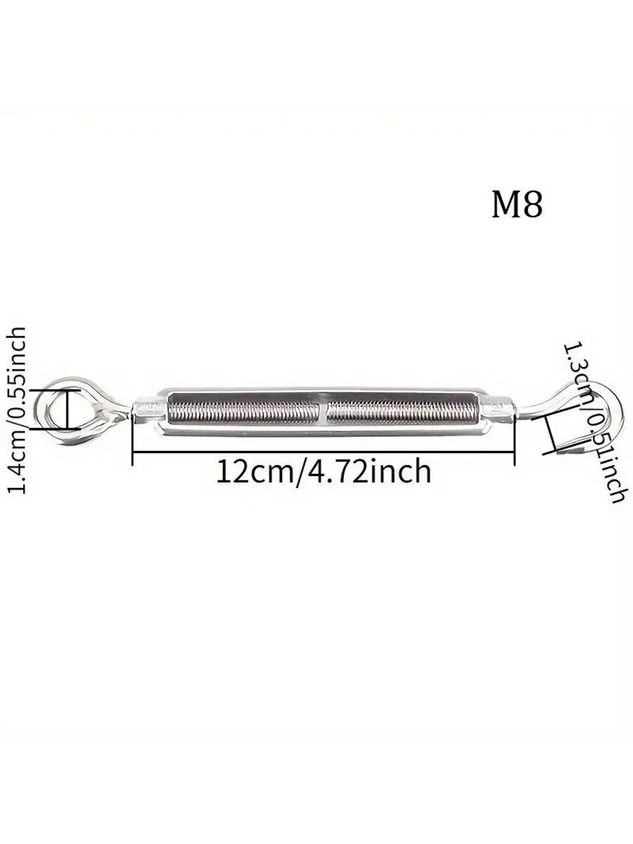 Талреп крюк-кольцо M6/M8/M10/M12 DIN 1480 нержавеющая сталь,1шт