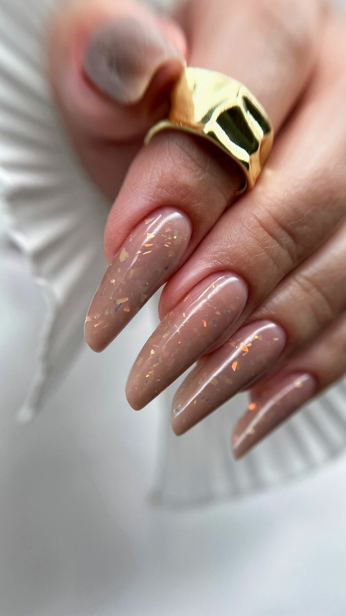 Candy Nails Builder gel 225 15 гр с хлопьями юки