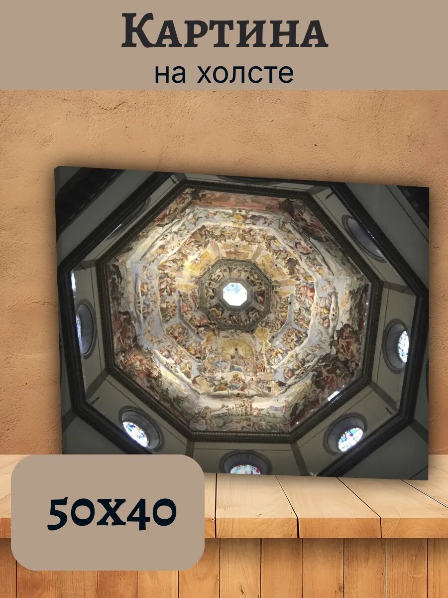 Картина Италия Italy 40x50 купол Флоренции