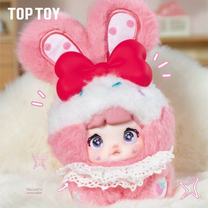 TOPTOY Nuo Mi Baoy Strawberry Cream Blind Box Plush Toy, Неповрежденная упаковка, Подарок на праздник