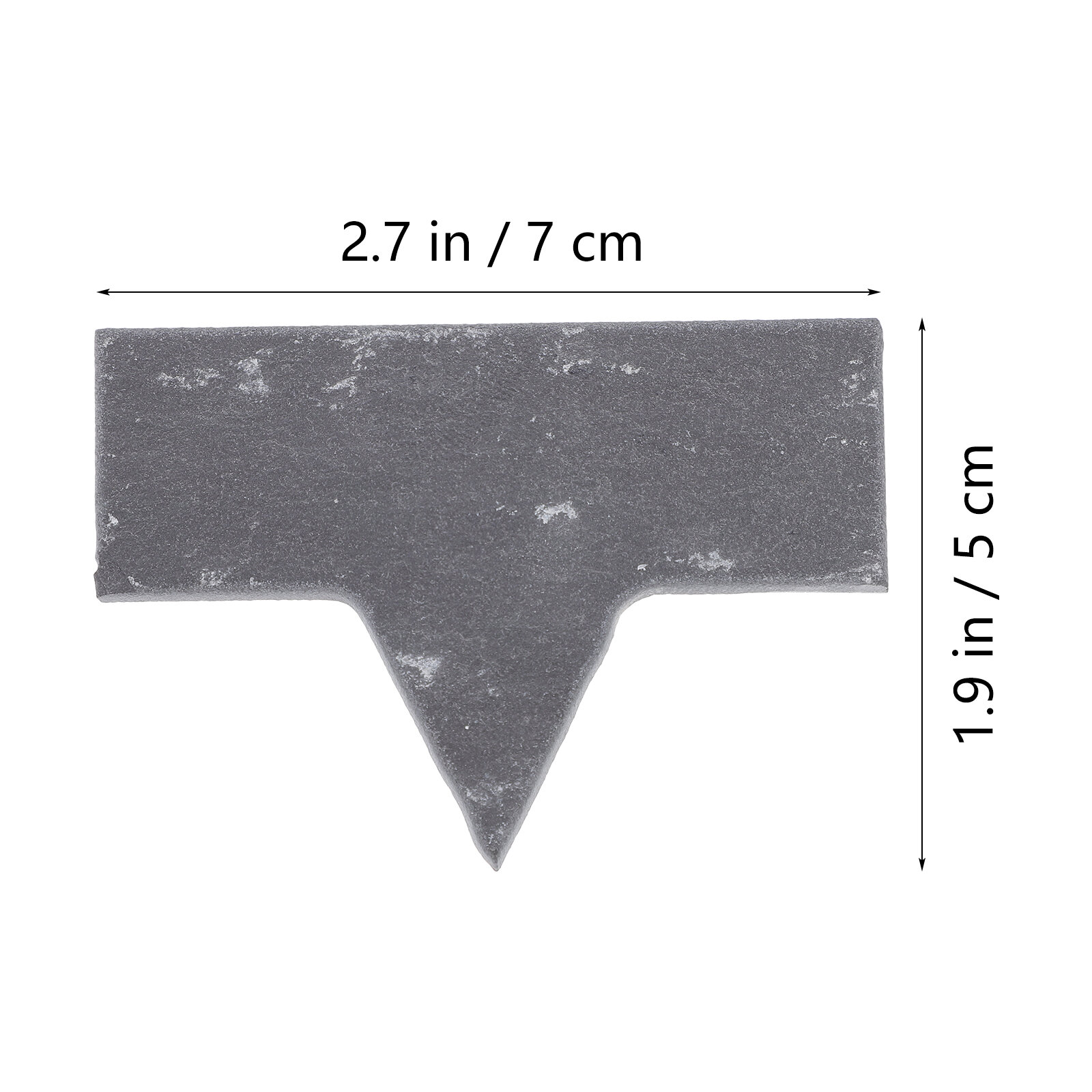4 Шт Таблички Для Десертов Из Slatera Чёрного Цвета Размер 7X5X0.5Cm