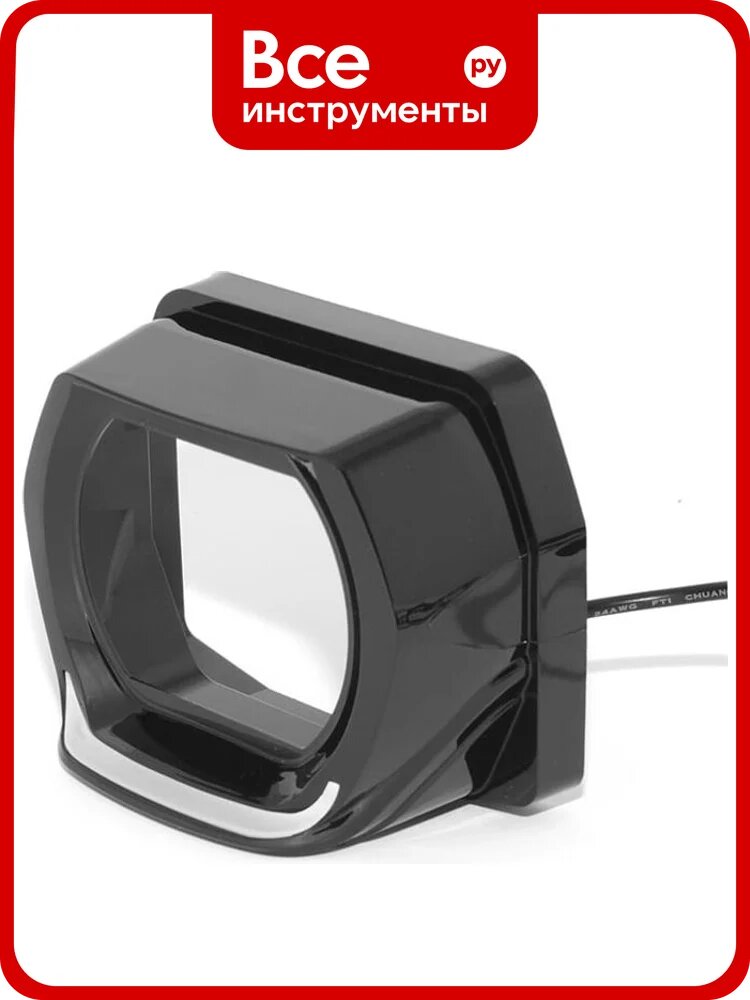 Маски G-STYLE для Bi-LED линз с подсветкой белой/желтой 3 скос, черная. 2шт. MTF Light MK7DB