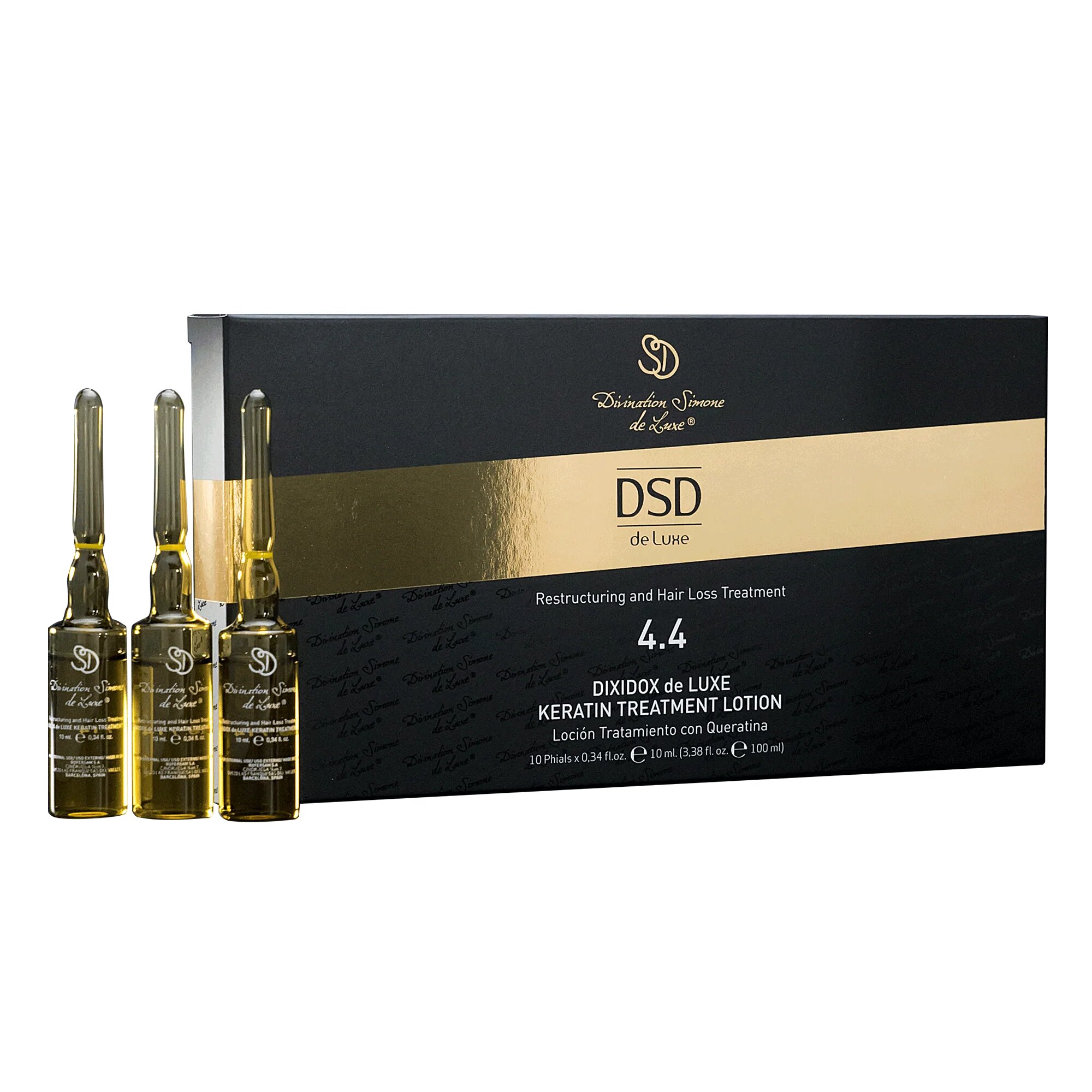 Лосьон для волос и кожи головы DSD de Luxe 4.4 Keratin Treatment Lotion, 10 × 10 мл