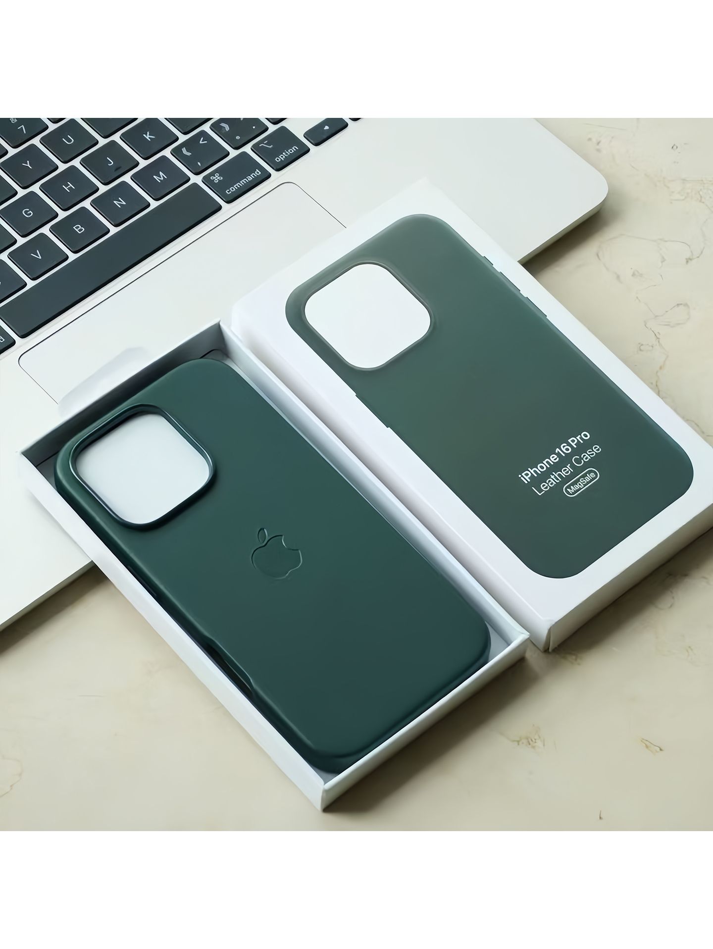 Кожаный чехол MagSafe для iPhone 16 Pro