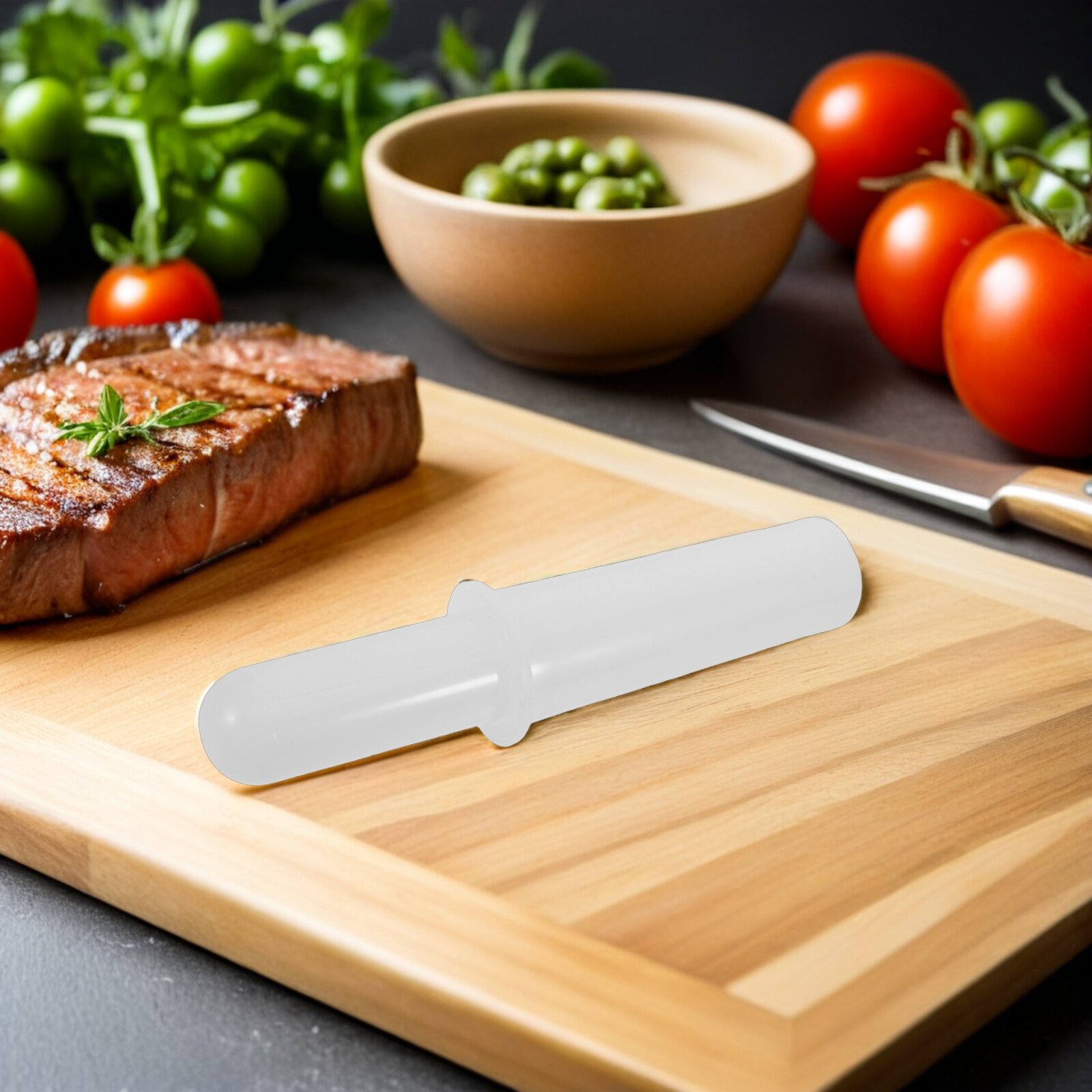 Пластиковый толкатель для мясорубки белый для кухонного использования
