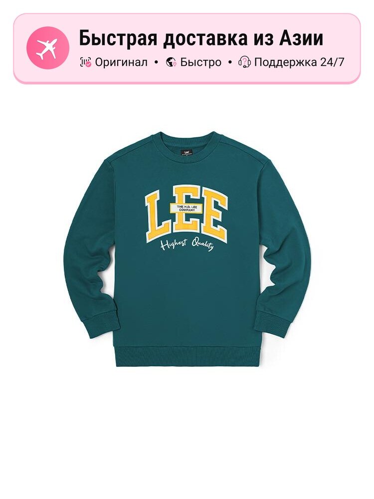 Толстовка Lee Green Crew Neck Moderate Regular, 1 шт.