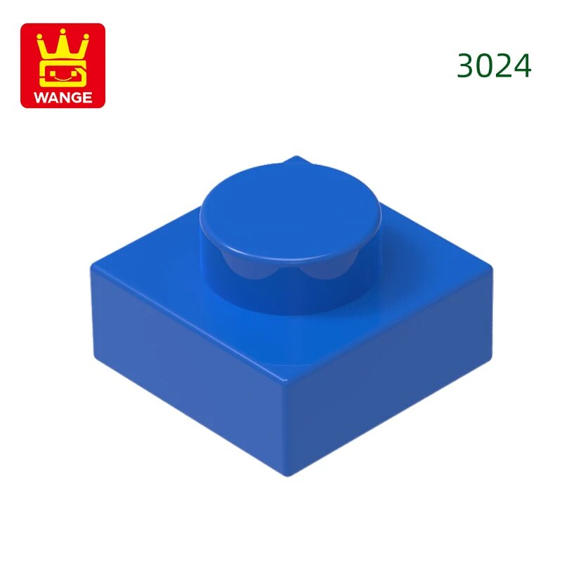 Конструктор Wange 3024, синий кирпичик 1x1