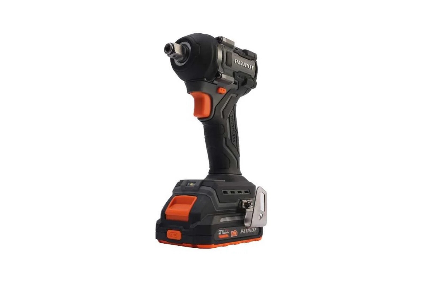 Гайковерт ударный аккумуляторный PATRIOT BR 537UES 1/2, 21В, 2.0Ач, 400Нм, 2 АКБ и ЗУ в комплекте, кейс