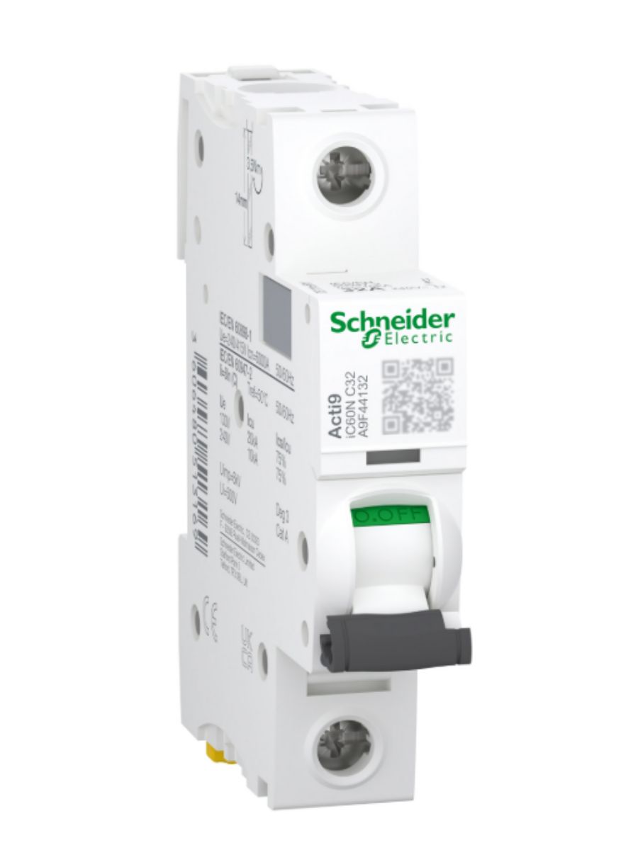Автоматический выключатель Schneider Electric Acti9 iC60N 1P 32А C, A9F44132