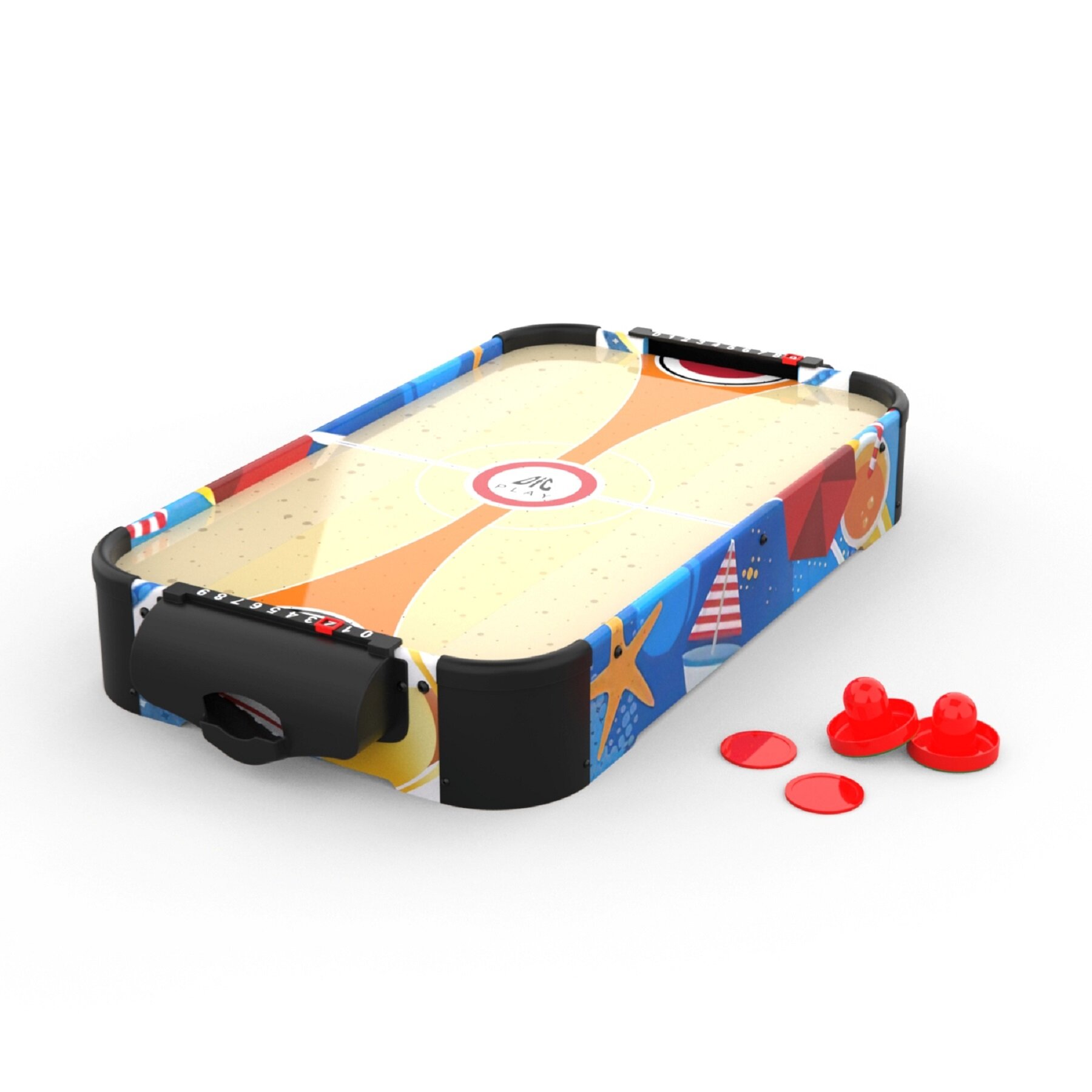 Игровой стол - аэрохоккей DFC SUNFLOWER 24" JG-AT-12400, 2 батарейки AA