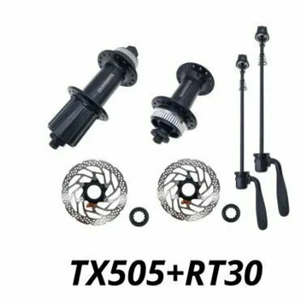KNOW EASY-Втулка SHIMANO Tourney FH-TX505 32H (задняя + передняя) +RT30 160MM(Пара)