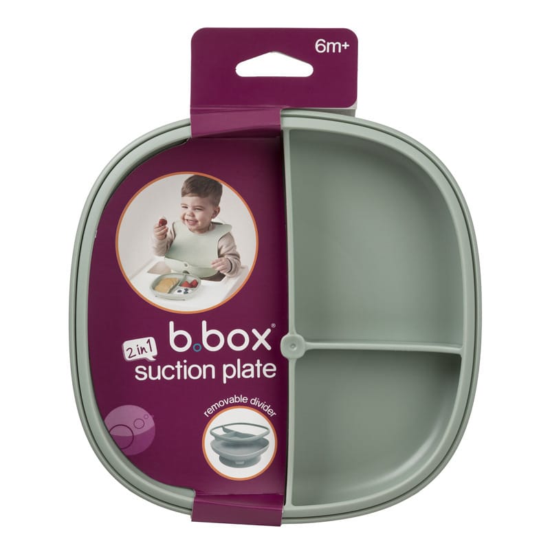 Миска B.BOX тарелка с присоской 2в1, sza wiowy, зелёный