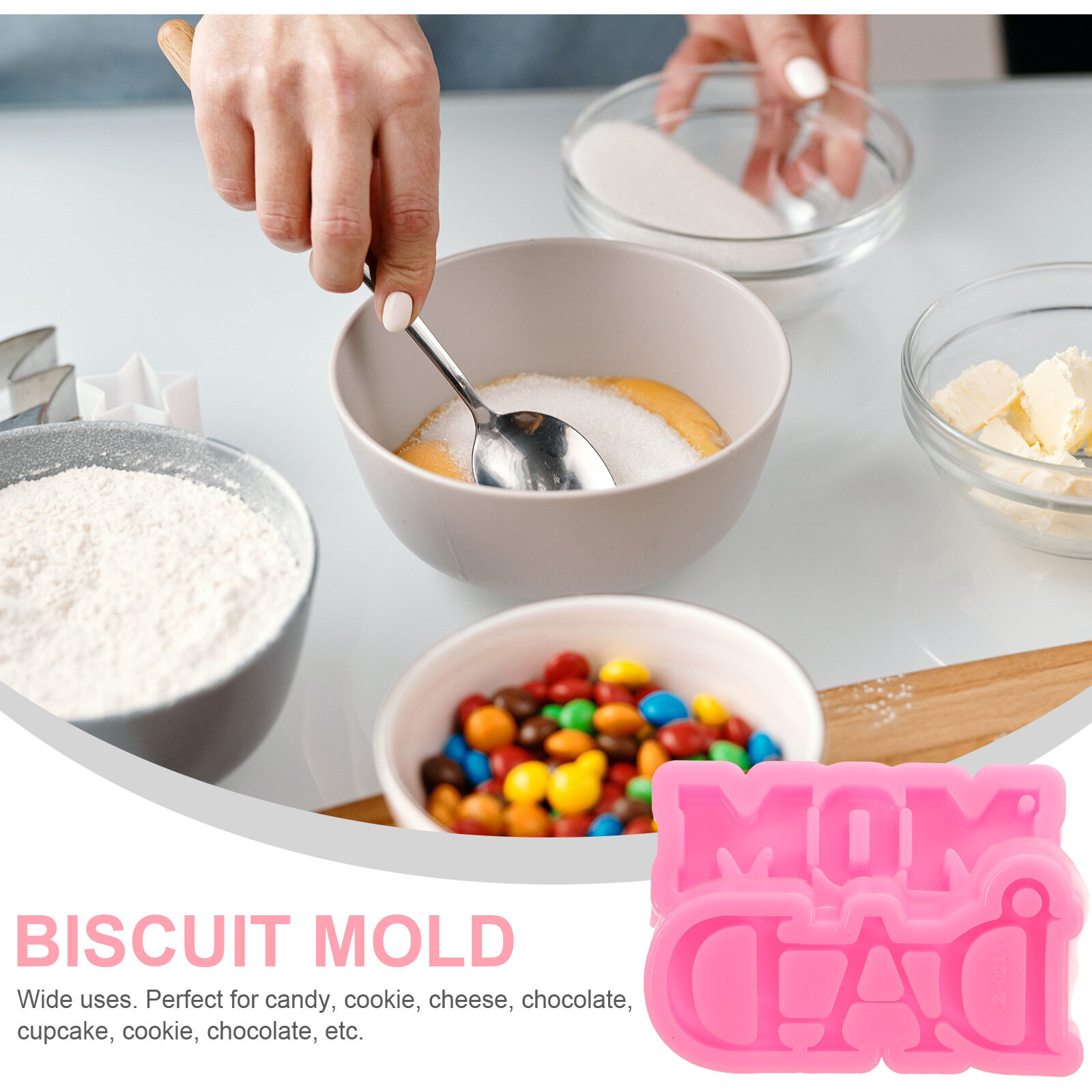 Форма Для Выпечки 4 Шт Премиум Силикон Valentine'S Day Silicone Molds Розового Цвета