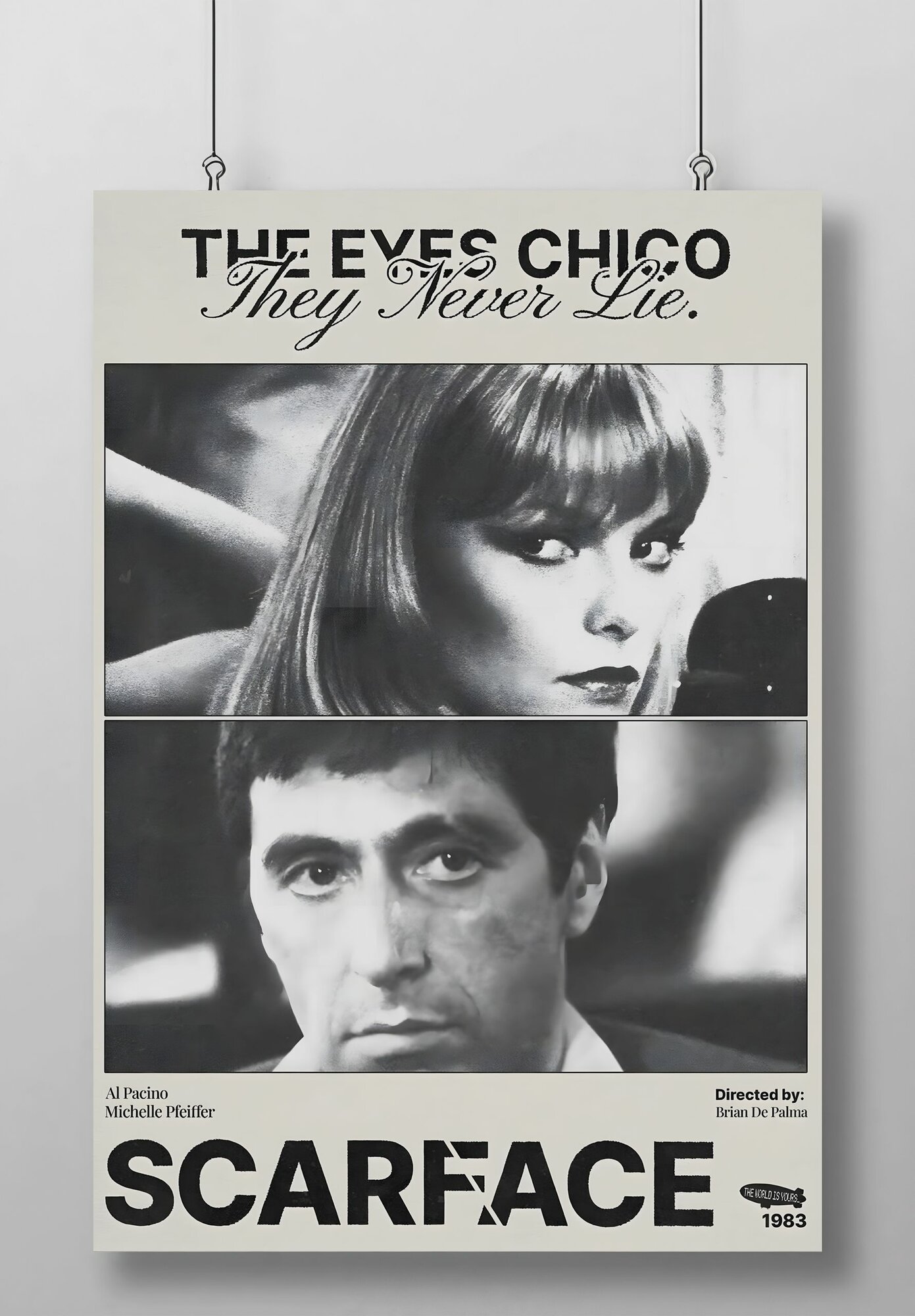 Постер/Плакат Лицо Со Шрамом (Scarface)