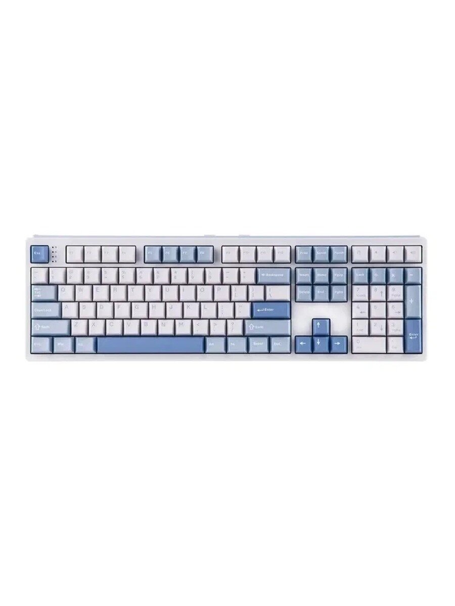 TH108 — беспроводная игровая клавиатура, 108 клавиш, Sea Salt Silent V2 Switch, голубой, белый