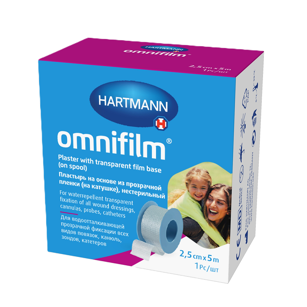 Пластырь Омнифилм/Omnifilm пленочный 5 м х 2,5 см 1 шт