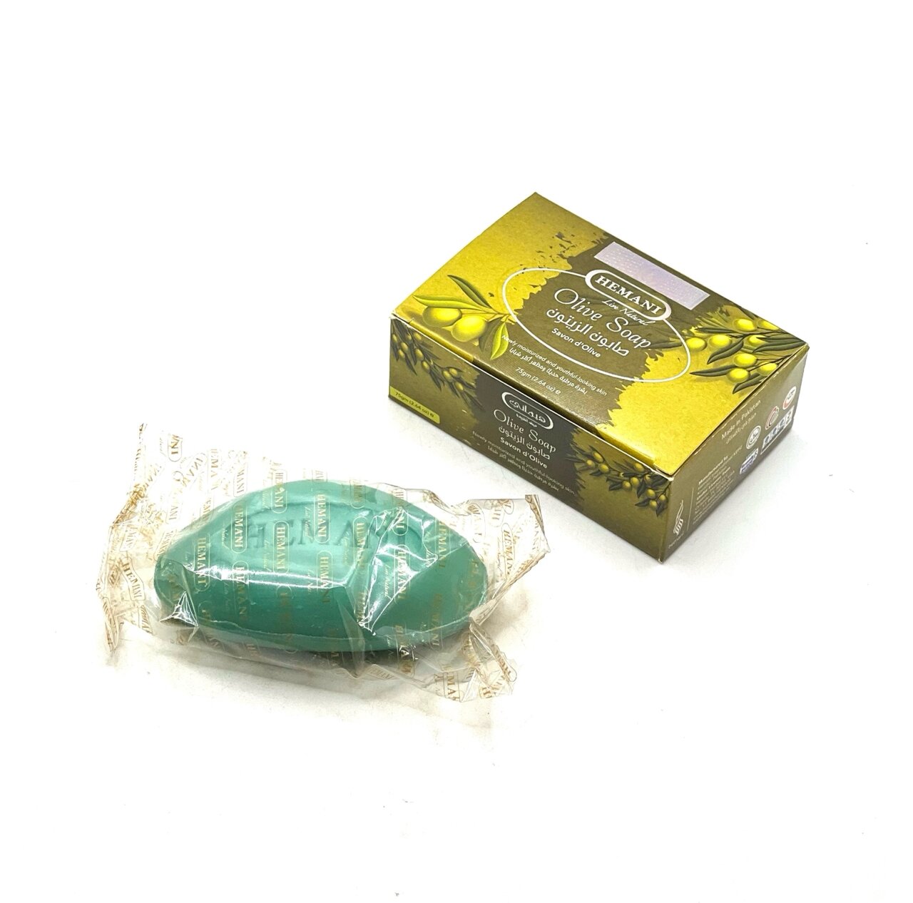 Натуральное мыло с оливой "Olive Soap" Hemani, 75 г