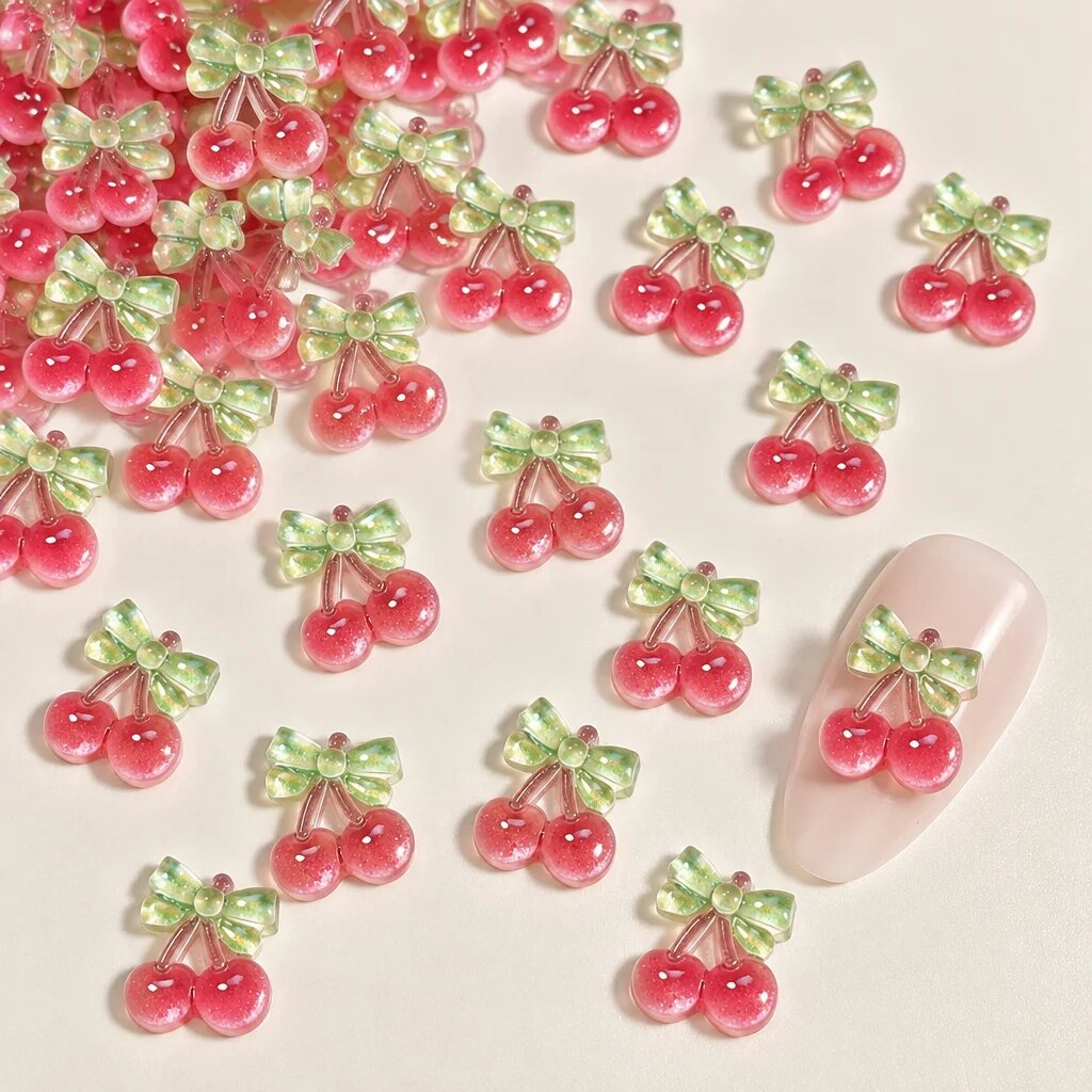 MAFANAILS 3D Вишенки для ногтей 50 шт 5