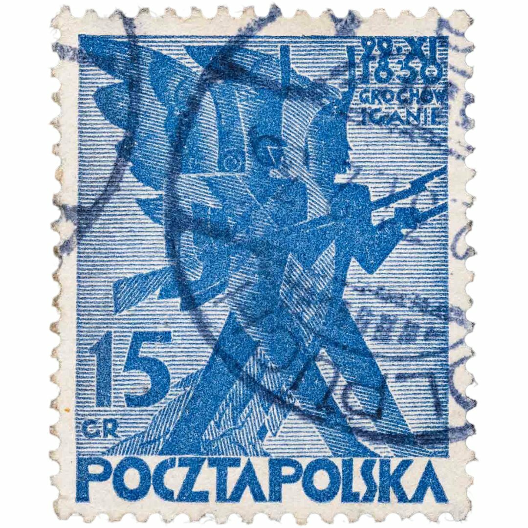 Польша марка 15 грошей 1930