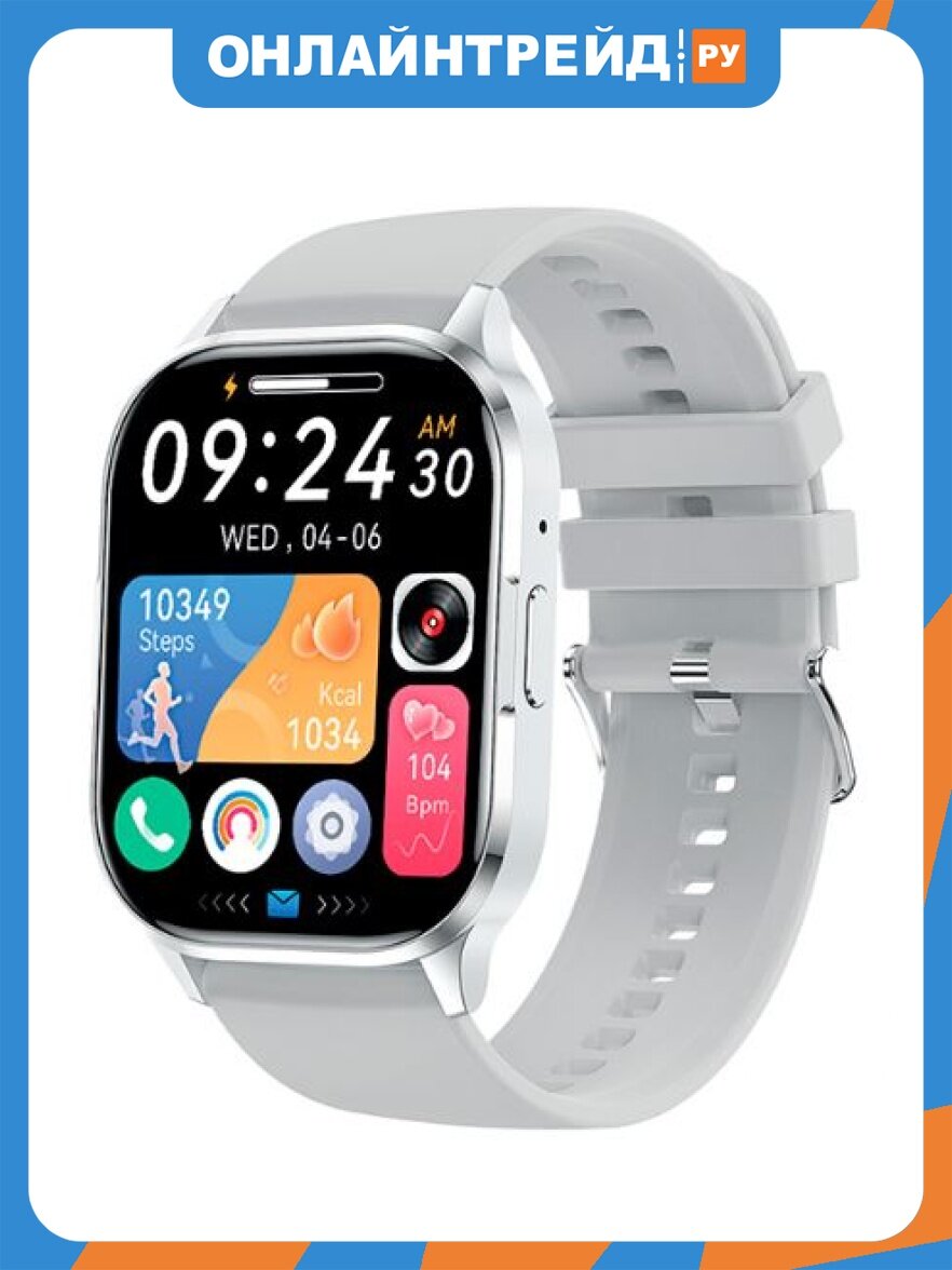 Умные часы Fontel iWatch 10 Amoled серебристый