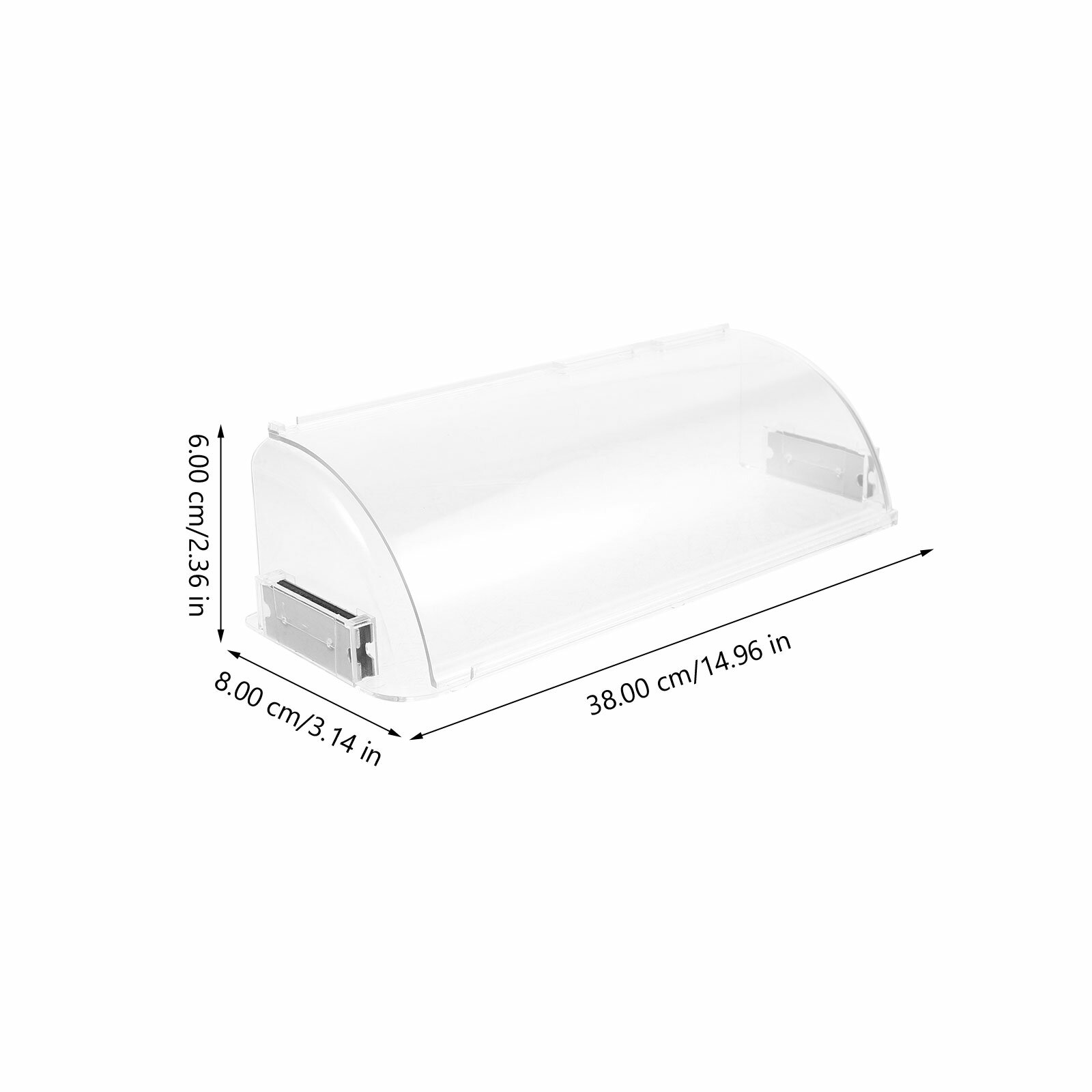 Дефлектор Для Кондиционера 2 Штуки Изделие Прозрачное 38.00X8.00X6.00Cm