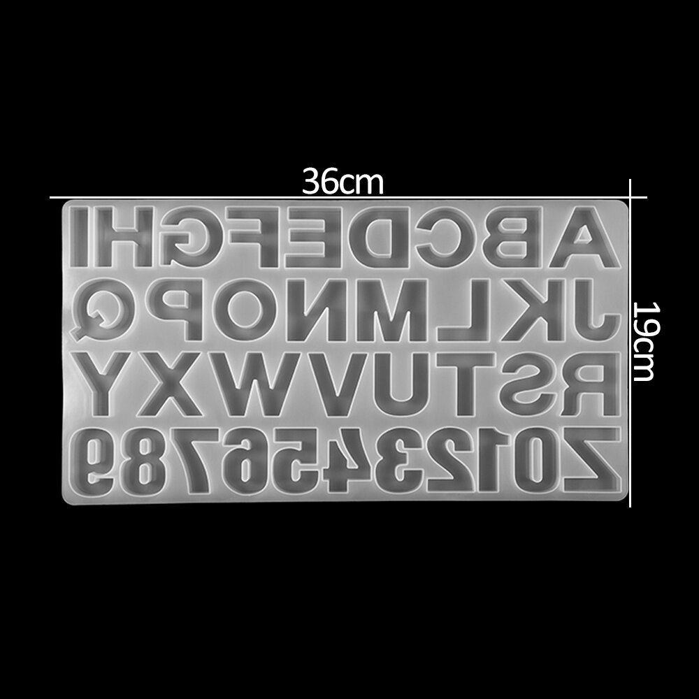 Силиконовые формы для эпоксидной смолы с буквами и цифрами, Стиль 1