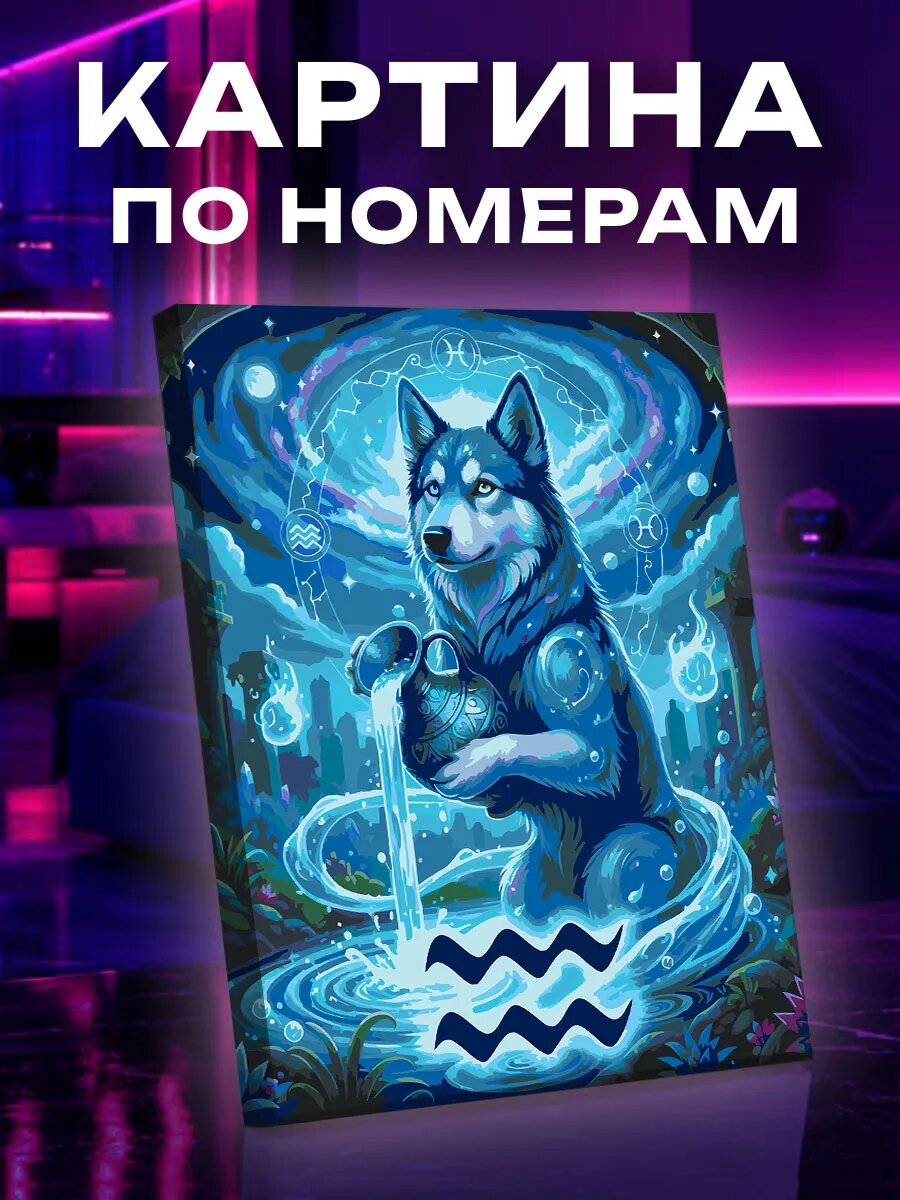 Картина по номерам Водолей