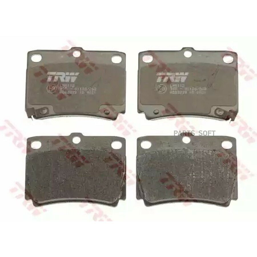 TRW GDB3239 Колодки торм диск к-т задн ()
